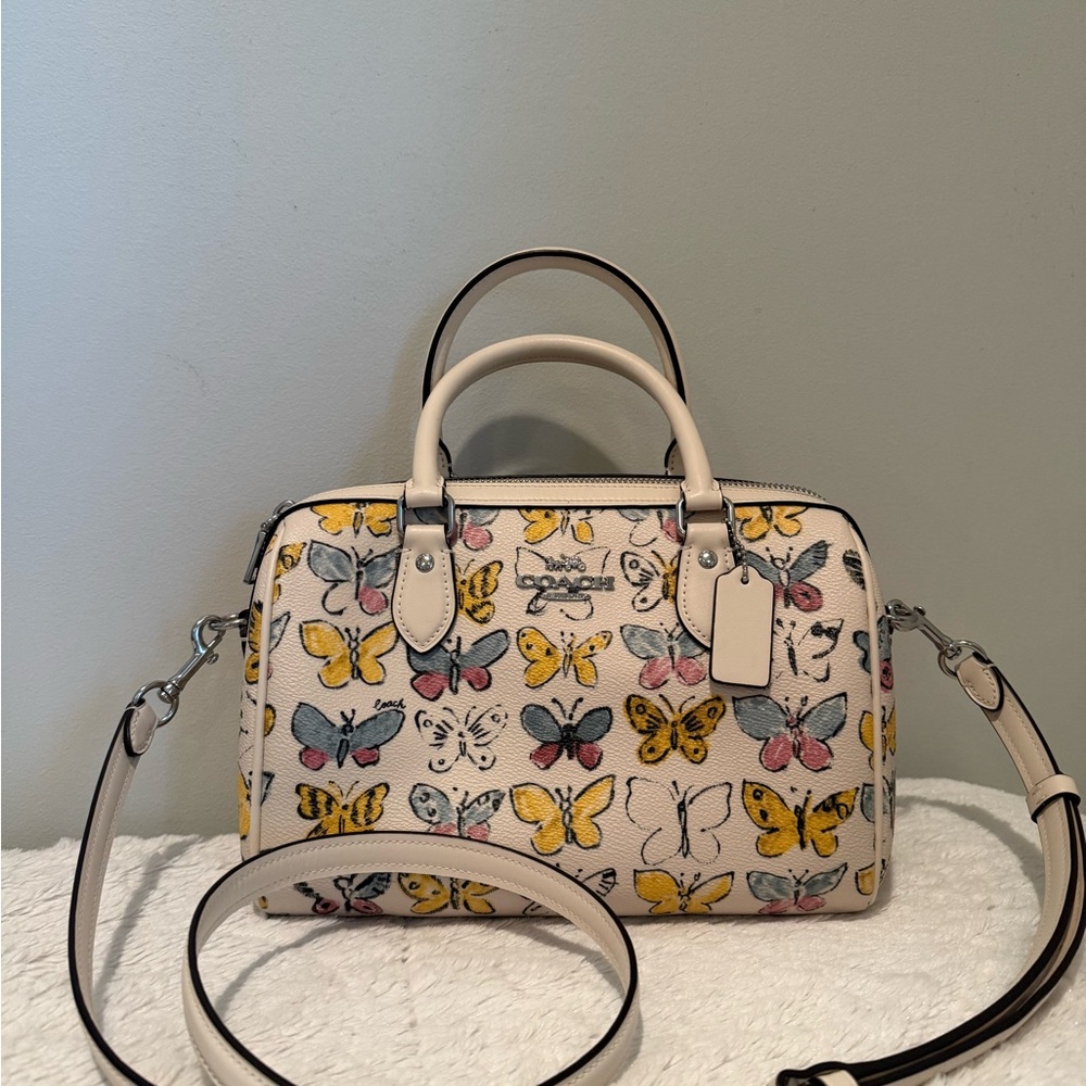 Coach Multicolor Butterfly Satchel